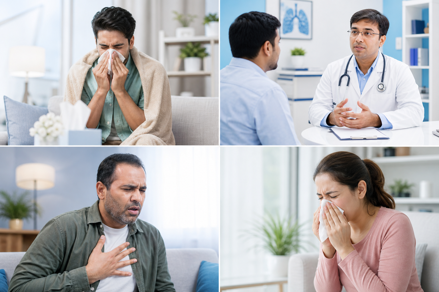 Patient with wheezing and chest discomfort